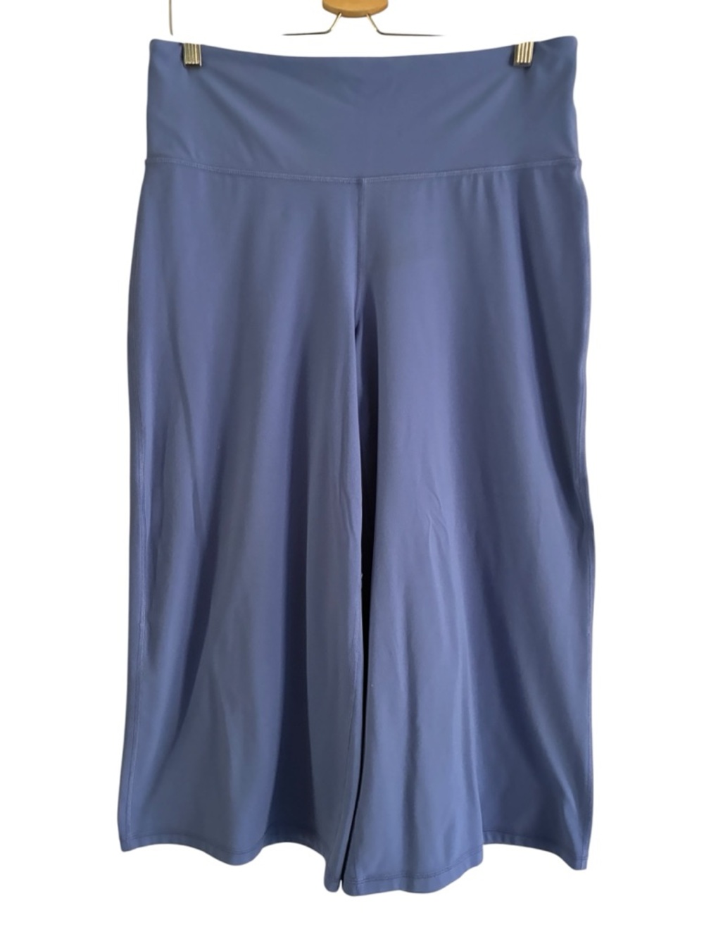 Athleta Elation Wide Crop Pants Blue High Rise Flare Yoga 1X - Picture 5 of 9